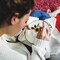 6 Pieces Fabric for Embroidery, Including 6 Colors Embroidery Fabric 5 Colors Water-Soluble Pens for Embroidery Projects and Upholstery Decoration, 11.8 by 11.8-Inch